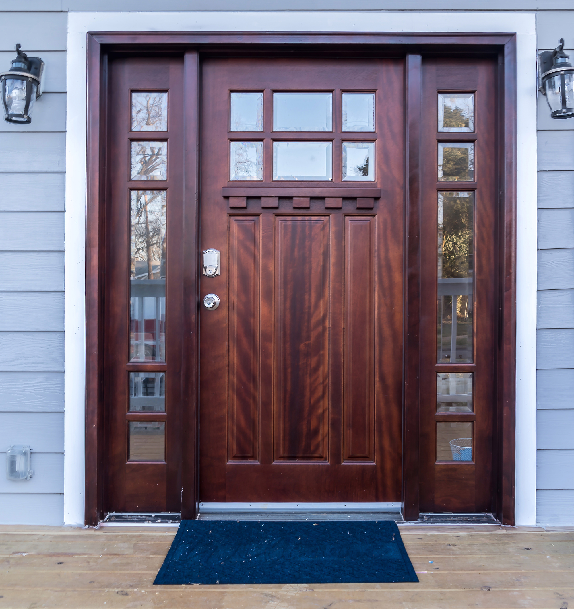 Craftsman Maple Entry Door