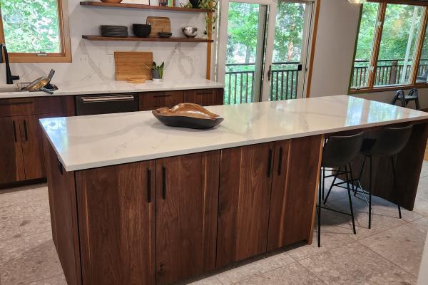 Solid Walnut Kitchen Island